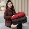 Women's Short Cotton-padded Clothes, Warm Middle-aged and Elderly Autumn and Winter Coats, Slim-fitting Down Cotton-padded Clothes