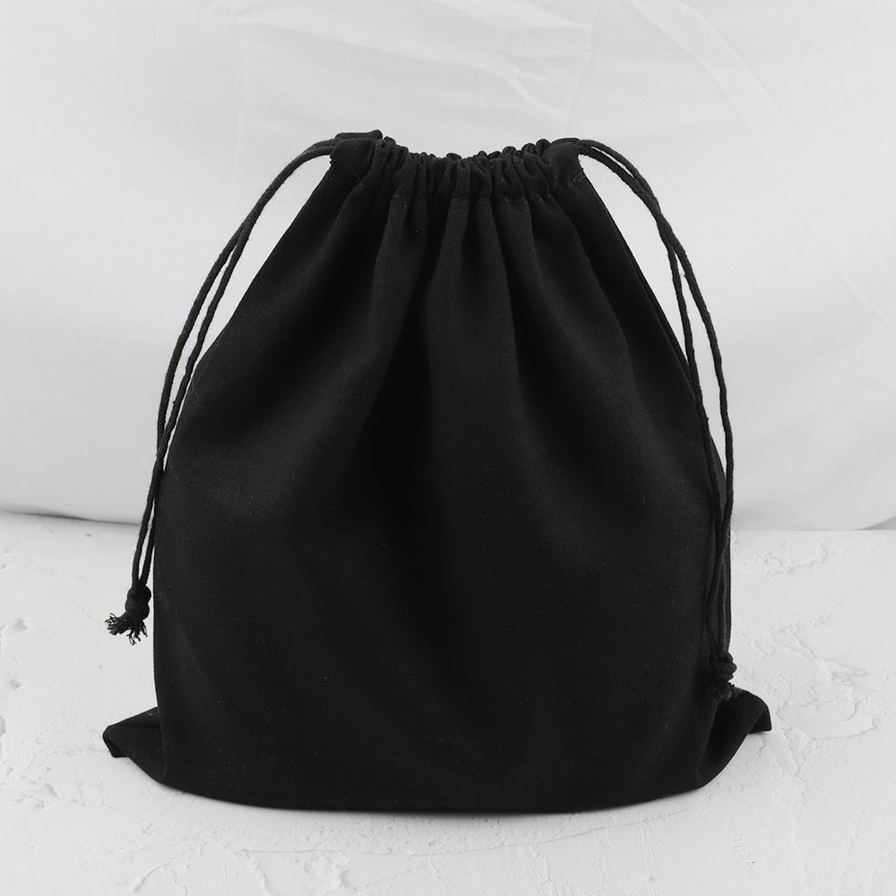 Cotton Canvas Inner Bags Drawstring Pouch Pink Gray Black Beige Color Gift Packaging Bag Storage Bag for For Handbag Accessories