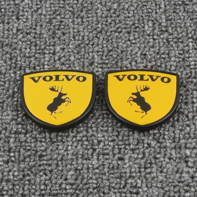 Car Side Logo Sticker Decoration Accessories For Volvo Rdesign Polestar AWD V50 S60 XC60 S40 XC40 XC90 V60 S80 S90 V90 V70 T6 JI0
