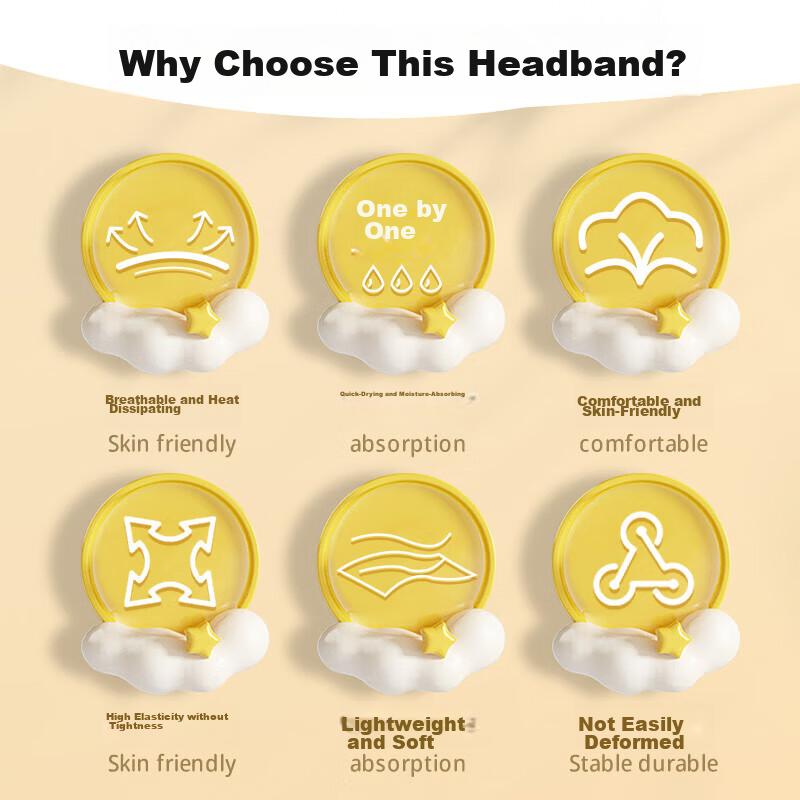 Li-Ning Children's Sports Headband, Girls' Sweat-Absorbing Band, Sweat-Stopping Headband, Sweat-Guiding Headband for Running, Basketball, And Badminto