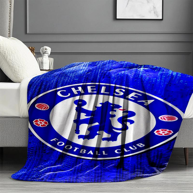 Плед Chelsea F.C. - Мягкий и Удобный, для Спальни, Путешествий, Дивана, Домашнего Декора - Подарок на День Рождения, Рождество для Друга