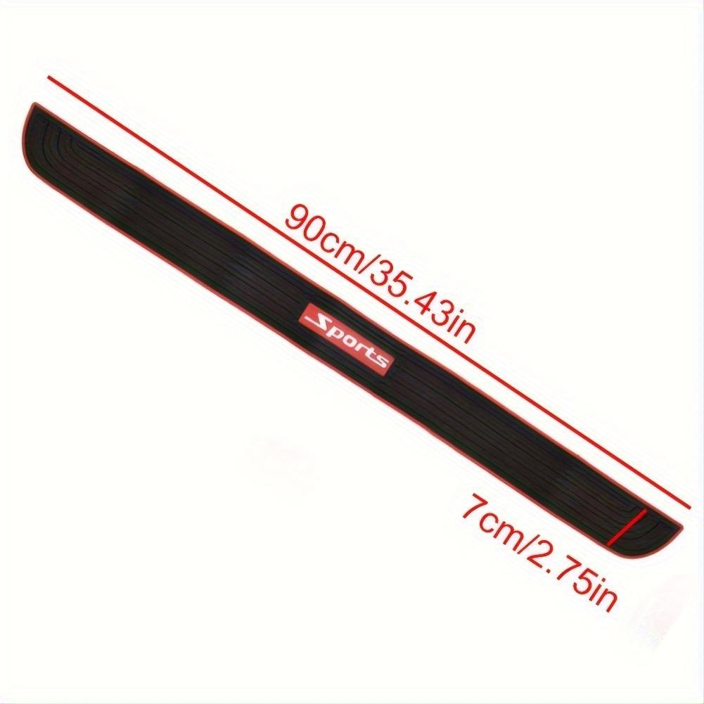 Car Rear Bumper Protector Guard, Trunk Sill Cover Strip Scratch Guard Pad, Universal Rubber Threshold Protection Sticker for Auto Accessories
