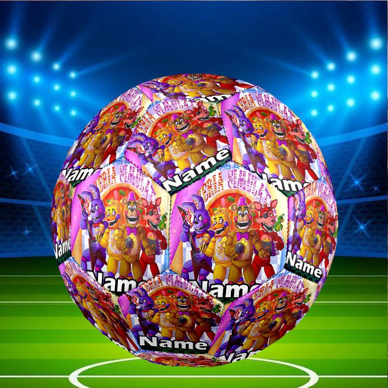 Custom Name Personalized Five Nights at Freddy's Print Size 5 Soccer Ball Training & Match Football, for Team, Kicking, Gift for Football Enthusiasts