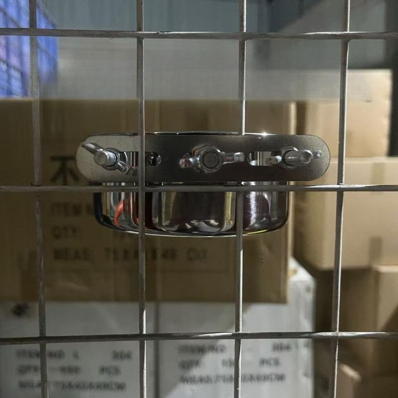 Миска для корма из нержавеющей стали для домашних животных, легко моющаяся, глубокая, утолщенная, с фиксирующими винтами, подвесная клетка, миска для воды против опрокидывания, аксессуары для кормления