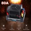 80A Бесщеточный 2-4S ESC Электрический контроллер скорости 6V 5A BEC T Plug для 1/8 1/10 RC Car