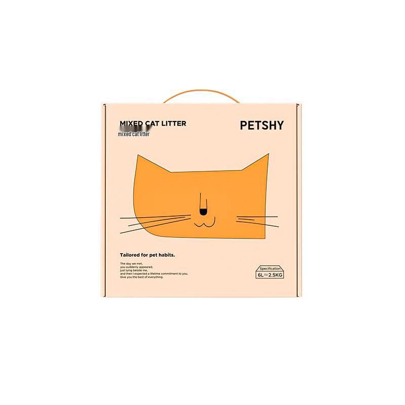 PETSHY Кассава Тофу Бентонит Наполнитель для Кошек - Без Пыли, Дезодорирующий, Бесплатная Доставка
