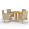 Day and Night - Day and Night Beige 5-Piece Garden Dining Set