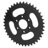 Rear Chain Sprocket 37mm Inner Hole Black 6 Holes 428 40T Stainless Steel for 4 Wheel ATV Quad Bike
