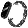 Для Xiaomi Smart Band 9/8 Ремешок для часов Модный полый ремешок-цепочка из цинкового сплава+кожи
