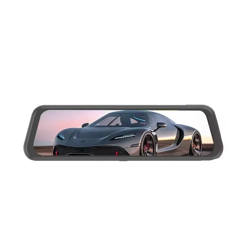 Full HD 1080P Streaming Dash Cam Full Screen Touch 10 Inch Dual Lens 170 Angle Night Vision Wifi App Control Vehicle DVR