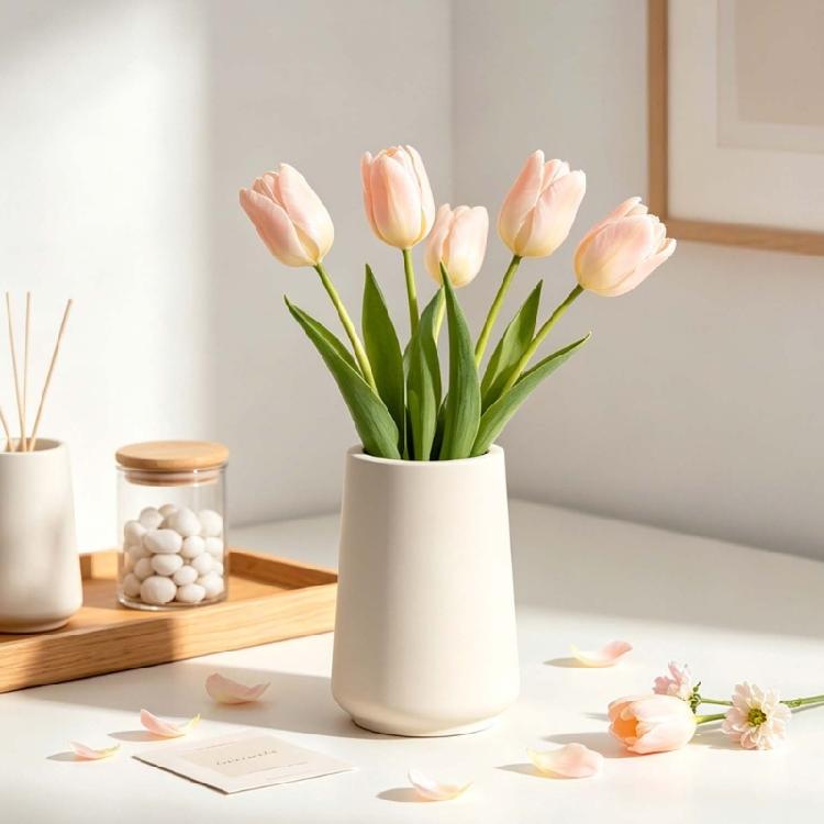 Полосатые силиконовые формы для ваз Легкое извлечение Термостойкие Для Resin Art и изготовления подсвечников, держателей для ручек, декора из бетона, гипса