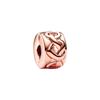 Блестящие Rose Gold Шарм-клипсы Бусины Подходят для Оригинального Браслета-цепочки Змея Ожерелья Бусины Для DIY Шикарных Украшений Женский Подарок