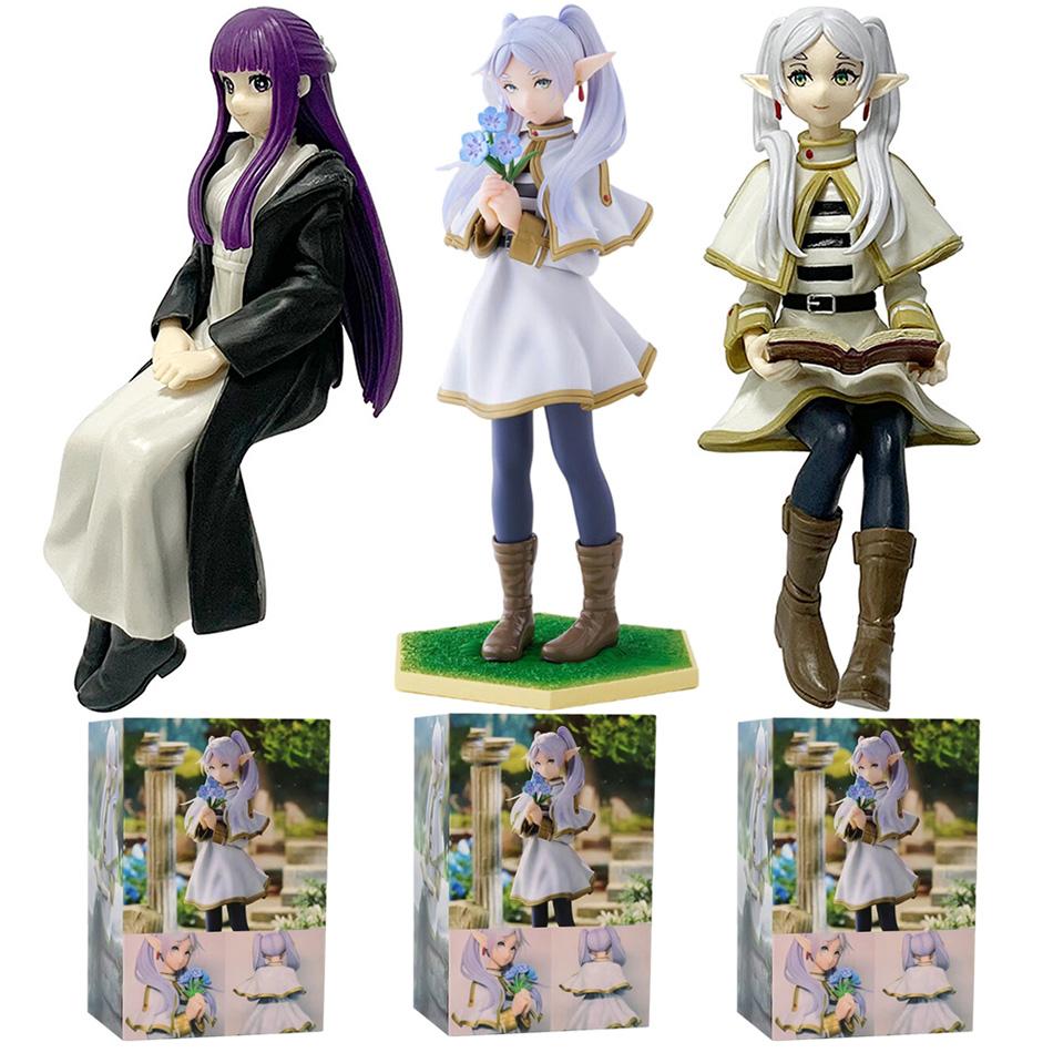 Фигурка Аниме Девушки Frieren Fern q-версия Noodle Sousou Beyond Journey End Модель Action Игрушка Подарок ПВХ давление нет s Подвижная Сочлененная Масштаб Детализированная