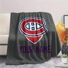 Custom Name Montreal Canadiens Flannel Blanket, High quality Comfortable for All Seasons, Home Decor, Warmth and Comfort