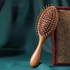 Natural Sandalwood Hair Brush for Hair Growth, Detangling Wooden Paddle Hairbrush for Massaging Scalp, for Women Men and Kids,with Ergonomic Handle
