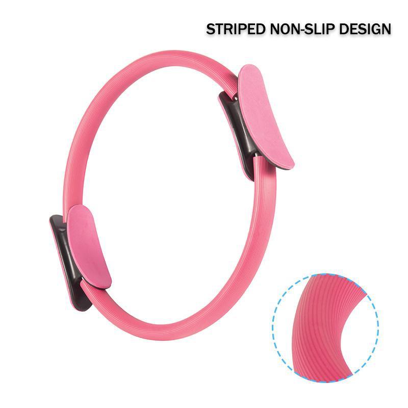 Hatha Yoga Pilates Ring Unbreakable 15 Inch Yoga Magic Circle For Toning Thighs Abs Legs Exercise For Women Home Gym Workout Equipment Accessories
