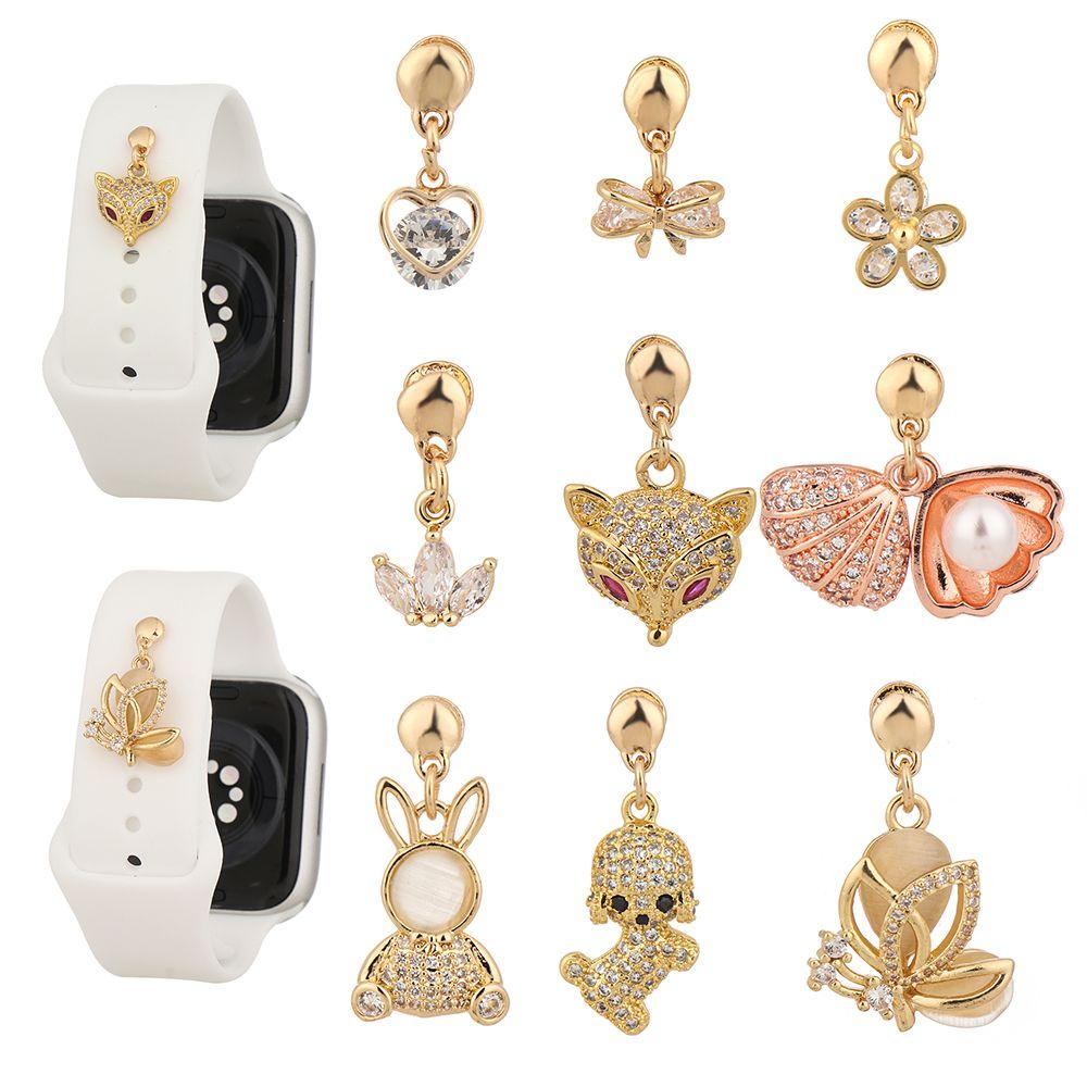 Diamond Accessories Personalized For iwatch Silicone Pendant For Apple Watch Strap Decorative