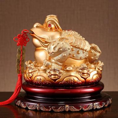 Золотые жабы для домашнего декора, Большая копилка, Золотая жаба, Офис, Подарки на открытие магазина, Новинка