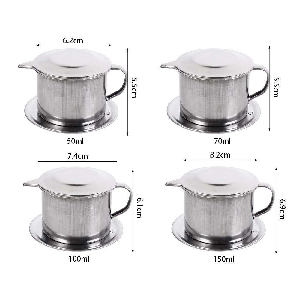 Портативный кофейный фильтр для капельного заваривания кофе из нержавеющей стали, чашка для заваривания кофе, вьетнамская кофеварка для кемпинга