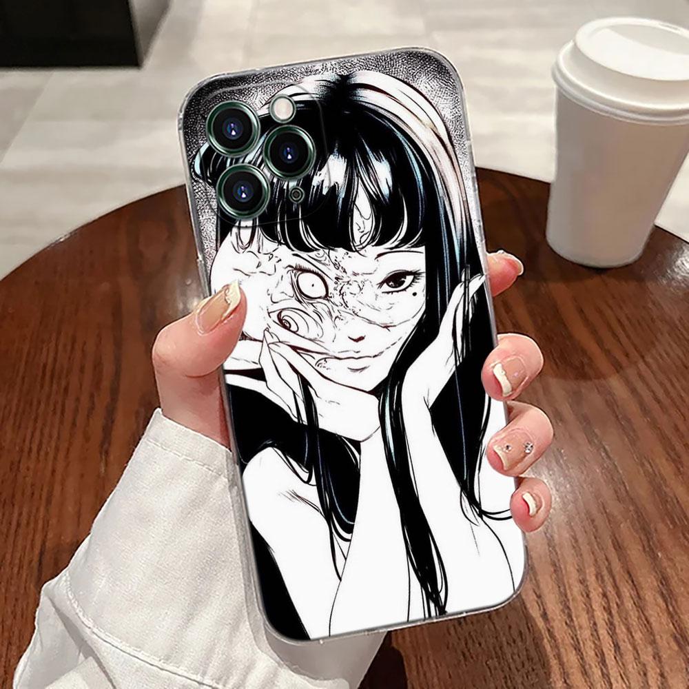 Хоррор Комикс Т-Томиэ-Дзюндзи Ито Манга Прозрачный Чехол Для Apple iPhone 17 16 15 14 13 12 11 Pro Max Plus 16E 17Air Чехол для Телефона