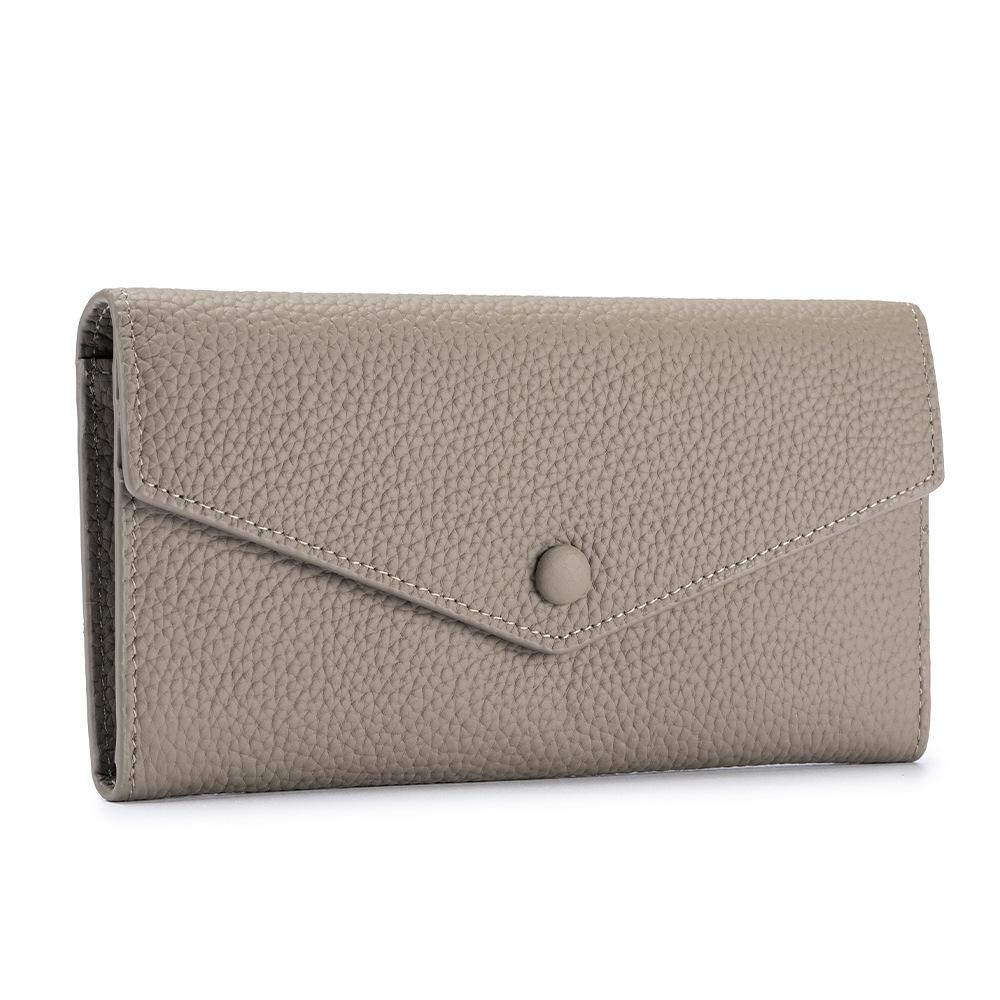 New Long Wallet, Multi-functional Clutch Bag, Mobile Phone Wallet, Soft Leather, Simple Temperament Wallet, Large Capacity