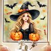 Halloween Window Clings Stickers Black Cat Cute Ghosts Pumpkins