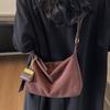 2025 Underarm Bag Winter New Simple Fashion Matte Underarm Dumpling Bag Casual Shoulder Bag Feeling Messenger Bag