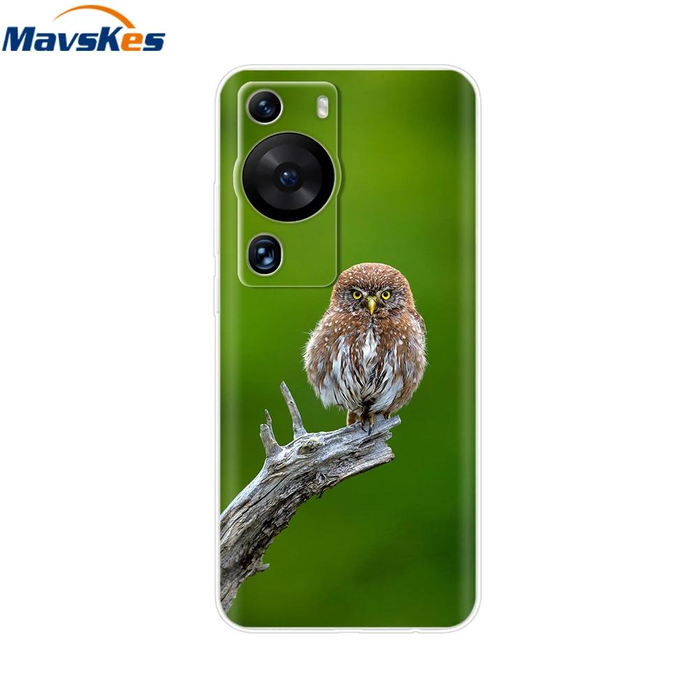 Чехол для Huawei P60 Pro Милое Сердце Мультяшный Расписной Силиконовый Прозрачный ТПУ Задняя Крышка Для Huawei P 60 P60 2023 P60Pro Чехлы для Телефона