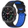 For Samsung Galaxy Watch Ultra 47mm Silicone Sport Strap Breathable Dual Color Watch Strap