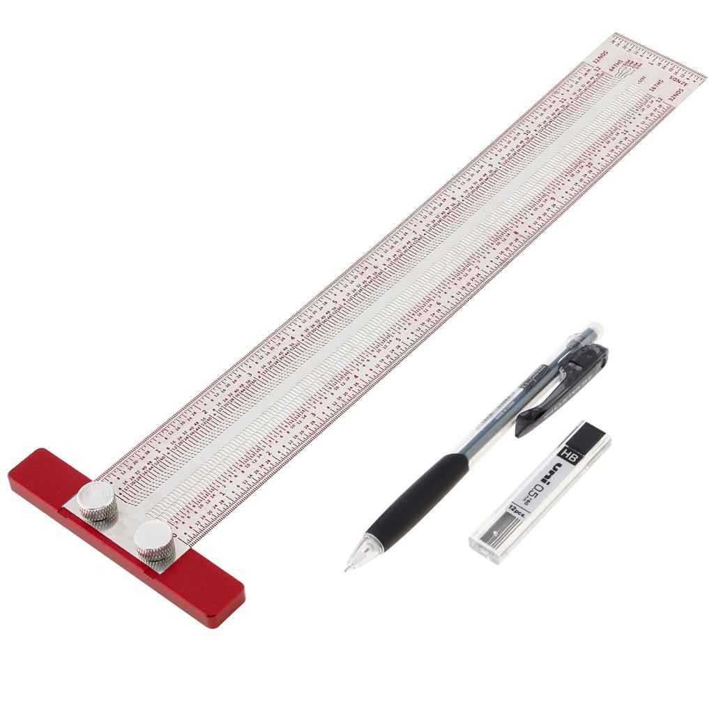 Steel Imperial Scribing Gauge 3 6 12 Inch Multi Size Woodworking Marking Pen Refill Heavy Duty