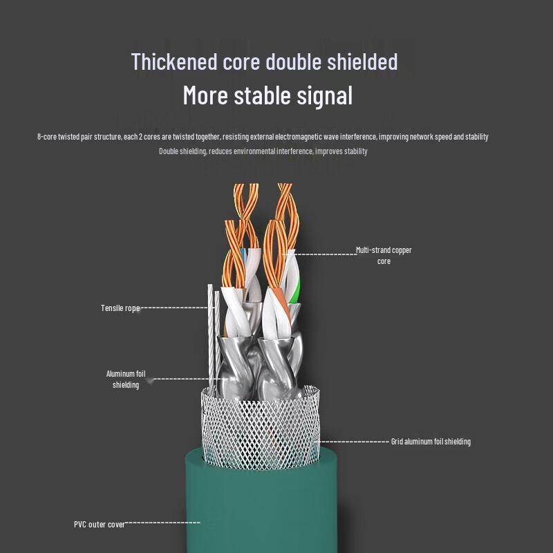 Baisende Cat6a 10Gbps Industrial High-Flex Ethernet Cable