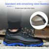 Обувь для страхования труда, мужская, водонепроницаемая и дезодорирующая, с низким верхом, со стальным чехлом, противоударная и противопрокольная защитная обувь