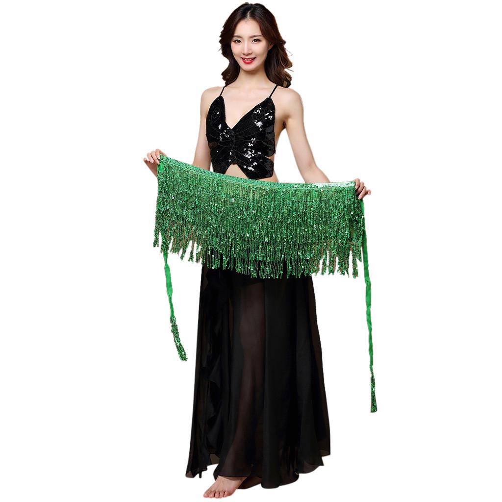 Женский костюм для танца живота, пояс, юбка, набедренная повязка, наряд, блестки, кисточки, шарф из бисера