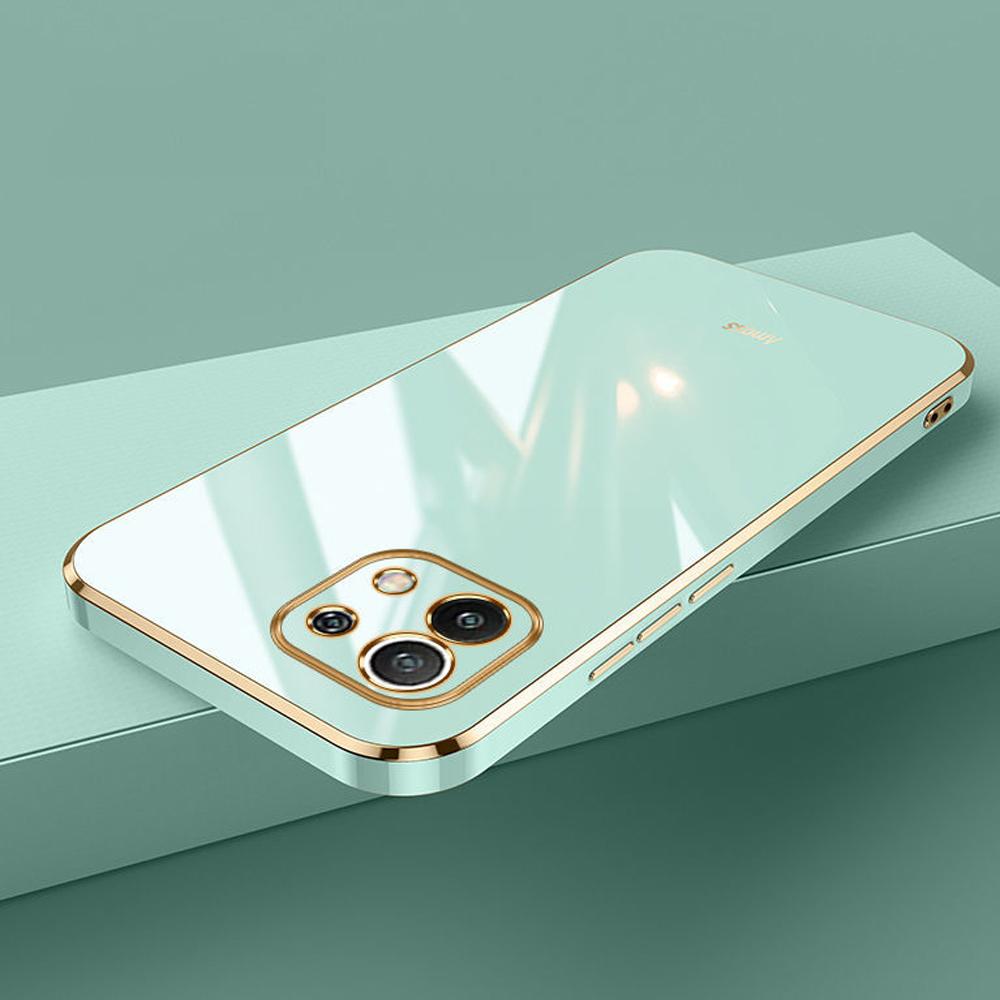 Для Xiaomi 11 чехол Luxury Square Plating M2011K2C, M2011K2G чехол для телефона противоударный силиконовый чехол-накладка Fundas