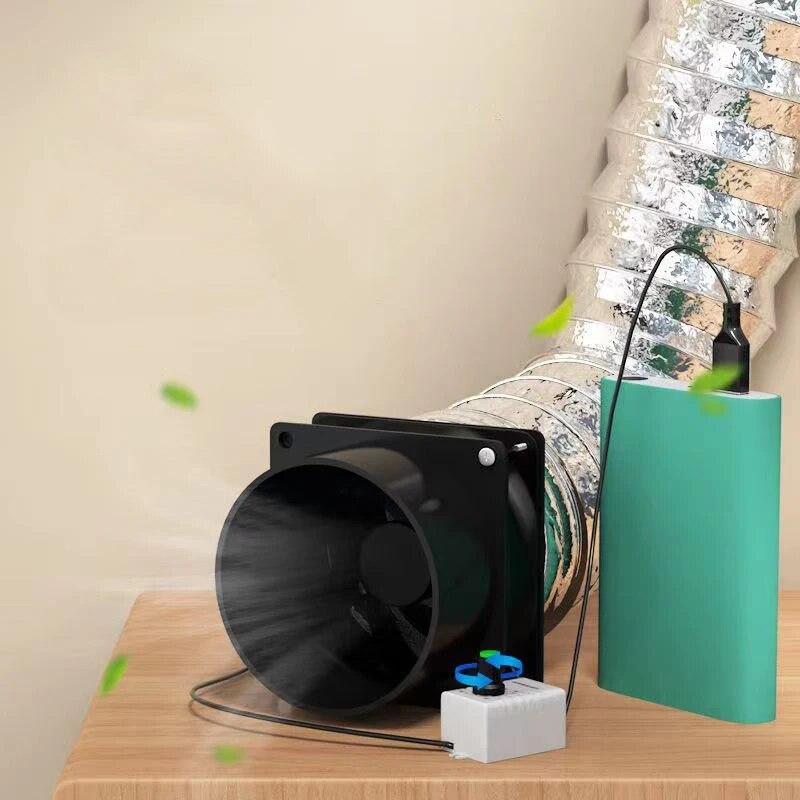 USB Adjustable Speed Solder Smoke Absorber ESD Fume Extractor Fan Pipe Duct Exhuast Fan with 1M Pipe Tub Ventilation Fan