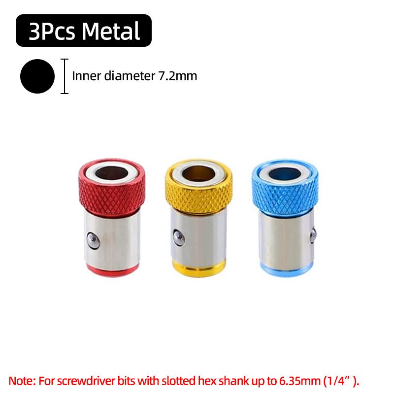 Магнитный держатель бит Магнитное кольцо Сильный намагничиватель Демагнетизатор 6,35 мм Держатель бит для крестовой отвертки Phillips Ручные инструменты
