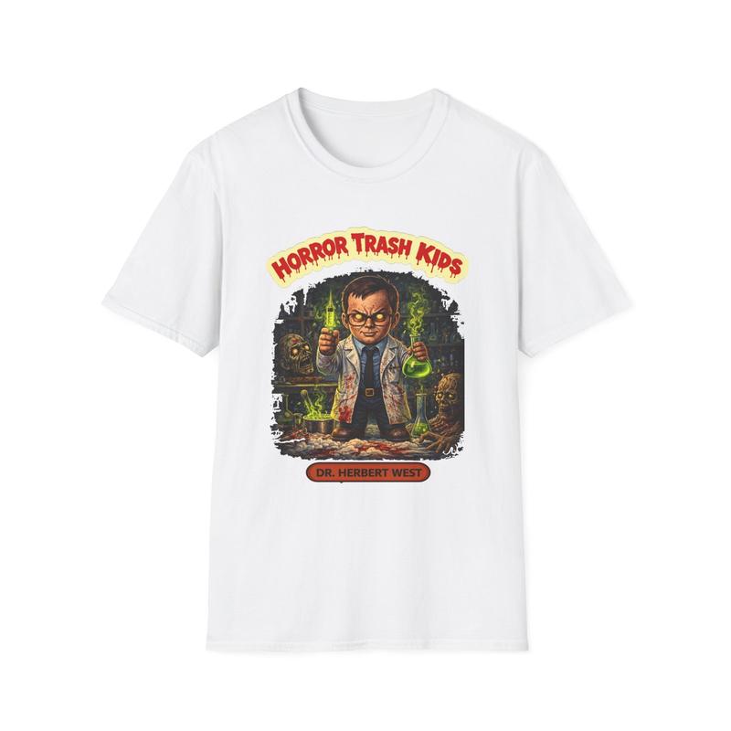 Horror Trash Dr. Herbert West Unisex T-Shirt| Mad Scientist Lab Art