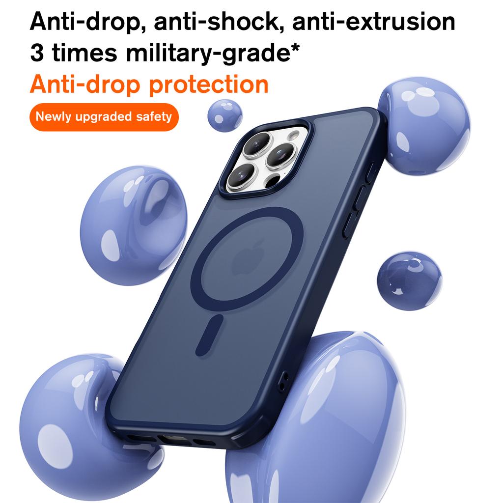 Для iPhone 16 Pro Max Магнитный чехол Совместимый с MagSafe ТПУ+ПК Чехол для телефона