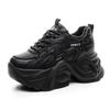 Кожаные туфли на платформе в стиле "dad shoes" осенне-зимние новинки, бархатные, чтобы визуально уменьшить стопу и увеличить рост, повседневные спортивные туфли