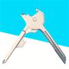 1PC New 6 In 1 Key Knife Outdoor Stainless Steel Multi-function EDC Gadget Bottle Opener Screwdriver Portable Combination