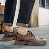 Повседневная мужская кожаная обувь Модный британский дизайн Повседневная офисная обувь для отдыха на природе Модная мужская обувь для прогулок по улице для взрослых