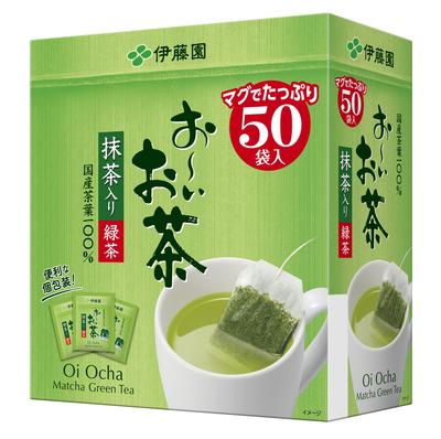 Ito En Oi Ocha Зеленый чай с матча Экологичные чайные пакетики 1,8 г × 50