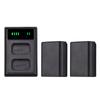 Andoer NP-FW50 USB Intelligent Charger & Battery Kit 1PCS Dual Channels Camera Battery Charger +