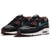 Nike Женские Air Max 90 SE Siempre Familia Черный Парусный Коричневый Вельвет Зеленый Шум Ретро Беговые Повседневная Обувь Кроссовки DO2154-010