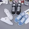 Fashion New 2024 Spring Summer Women Canvas Shoes Flat Sneakers Women Casual Shoes Low Upper Lace Up White Shoes