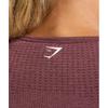 Gymshark Vital Seamless Crop Top Burgundy Pink  Marl B1a3d Kb80