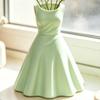 3D Printed Princess Dress shape Vase Romantic Desktop Ornament Flower Ware  Coffee Table