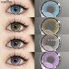 New Color Contact Lenses Light Blue Eye Soft Lenses Brown Natural Color Contact Lenses Purple Lenses Color Beauty Lenses 1 Pair