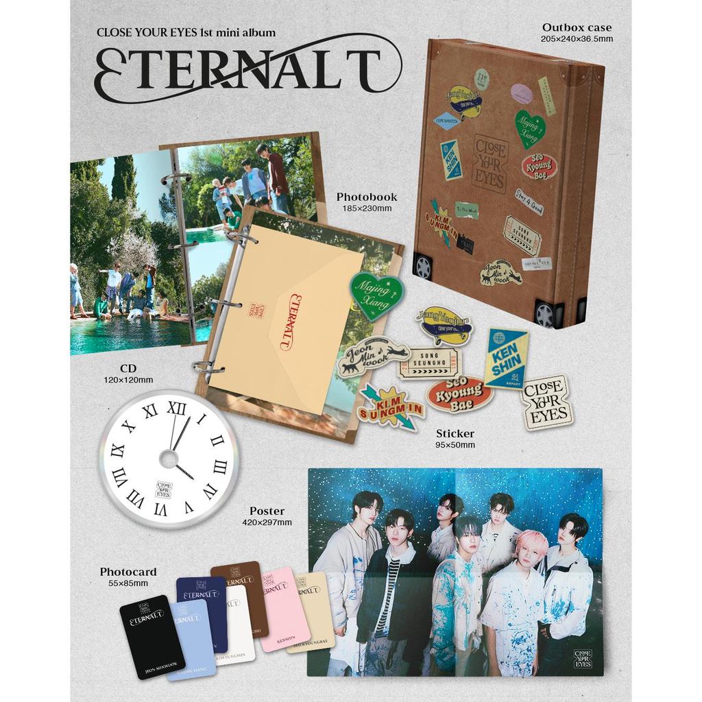 CLOSE YOUR EYES The 1st Mini Album [ETERNALT] - PHOTOBOOK VER (Online Benefit)