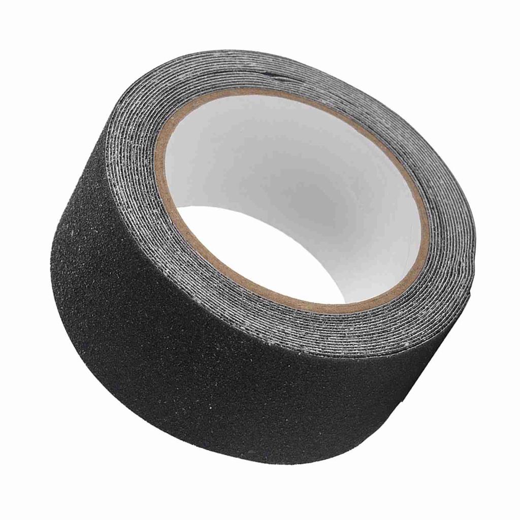 5M*5cm PVC NOn Slip Anti Skid Adhesive Tape for Stair Step Floor Safety Decoration (Black)
